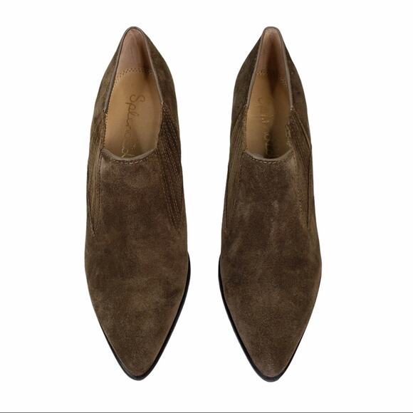 Splendid Hertha Block Heel Suede Booties Sable Brown Women's Size 8 NEW - Picture 4 of 13